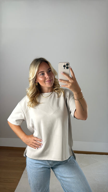 Basic T-Shirt Melly - beige