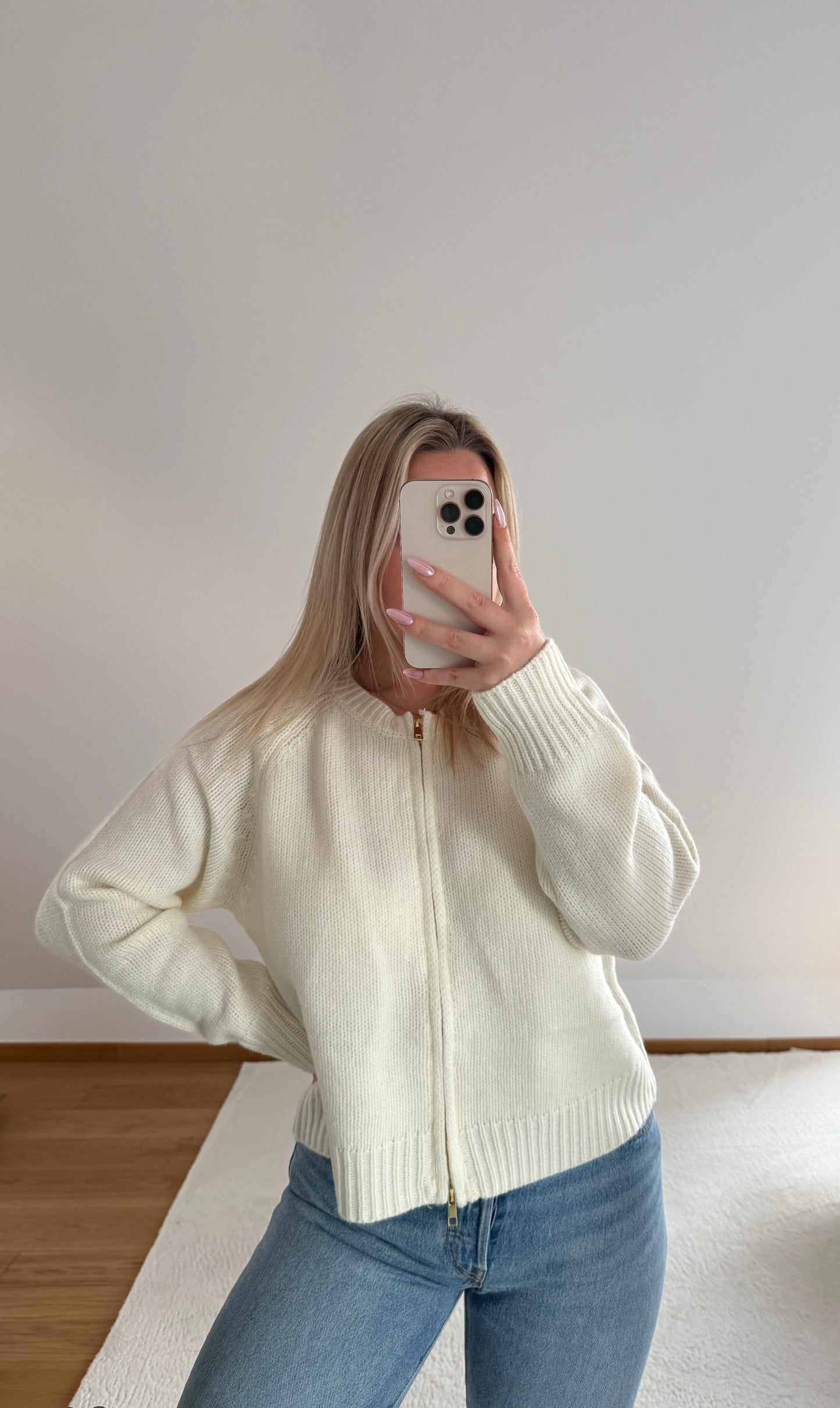 Strickjacke Leonie - creme