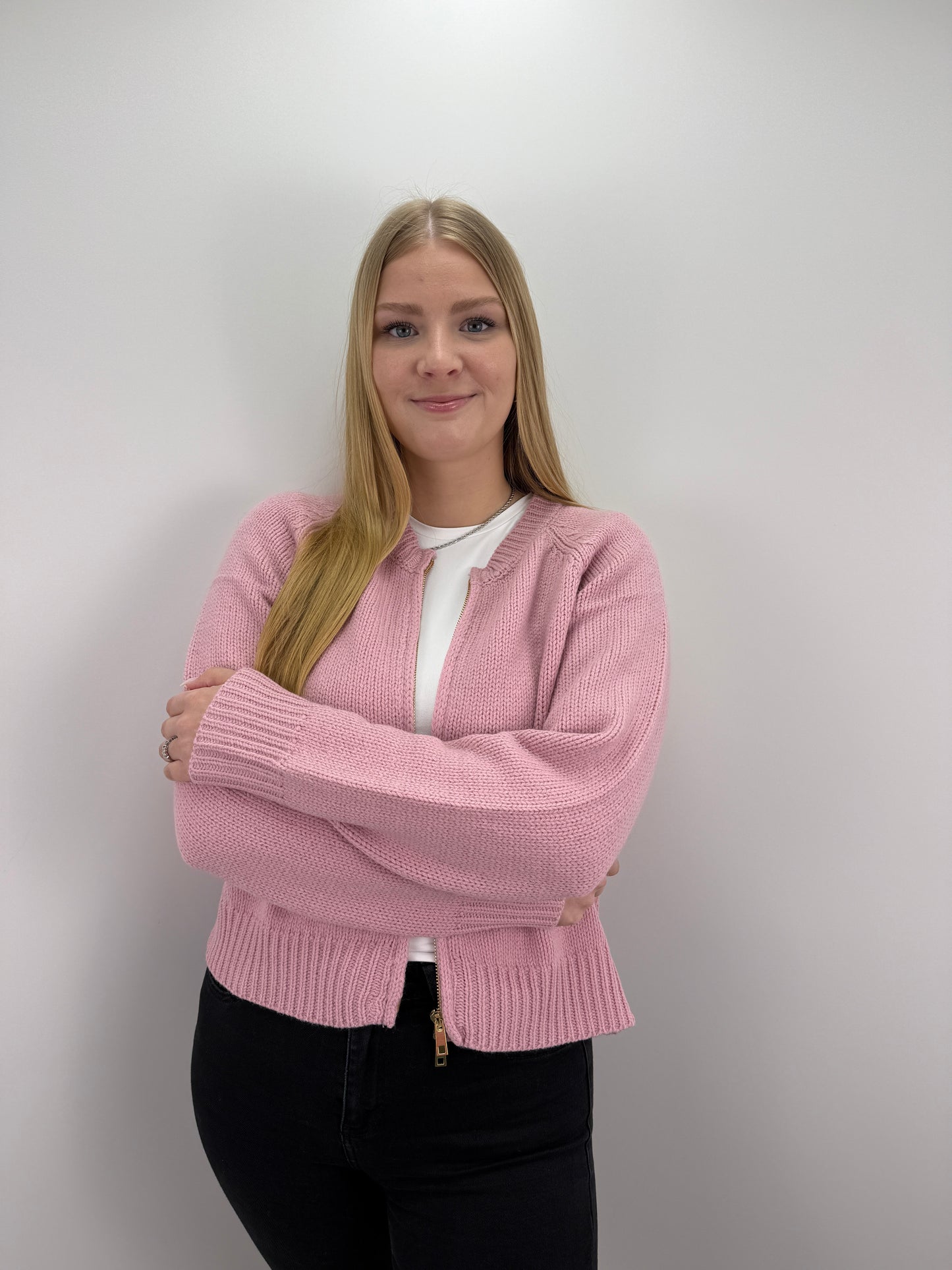 Strickjacke Leonie - altrosa