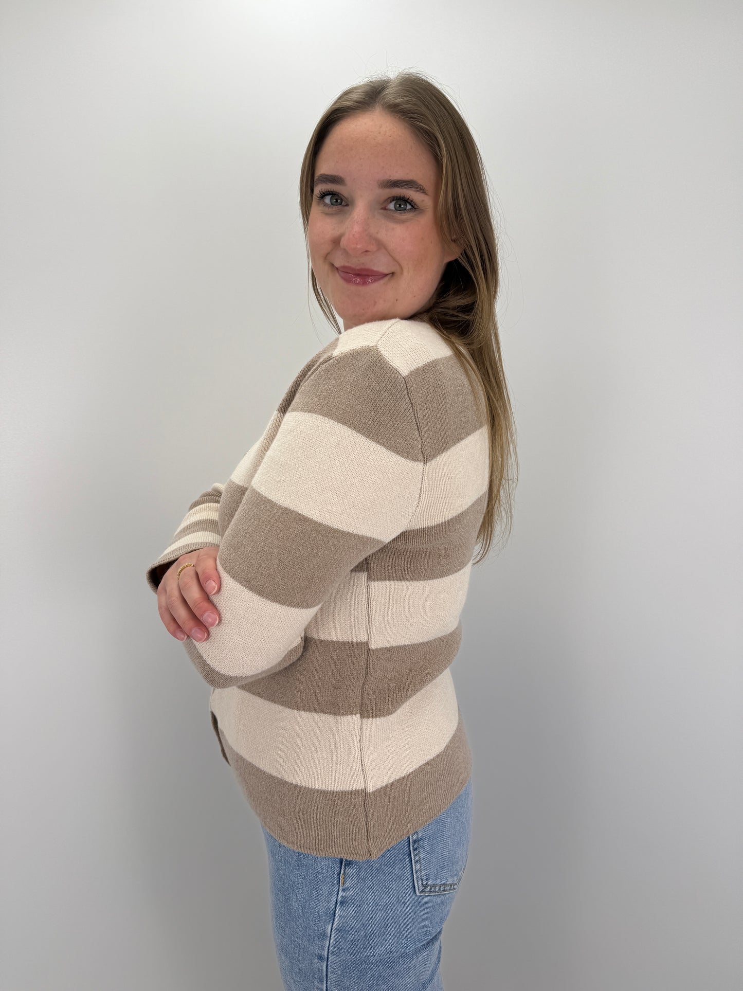 Cardigan Victoria - creme/taupe