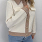 Strickcordjacke Maria - creme/beige