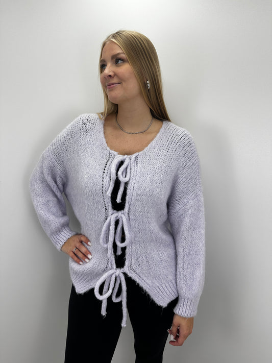 Cardigan Bow - Flieder