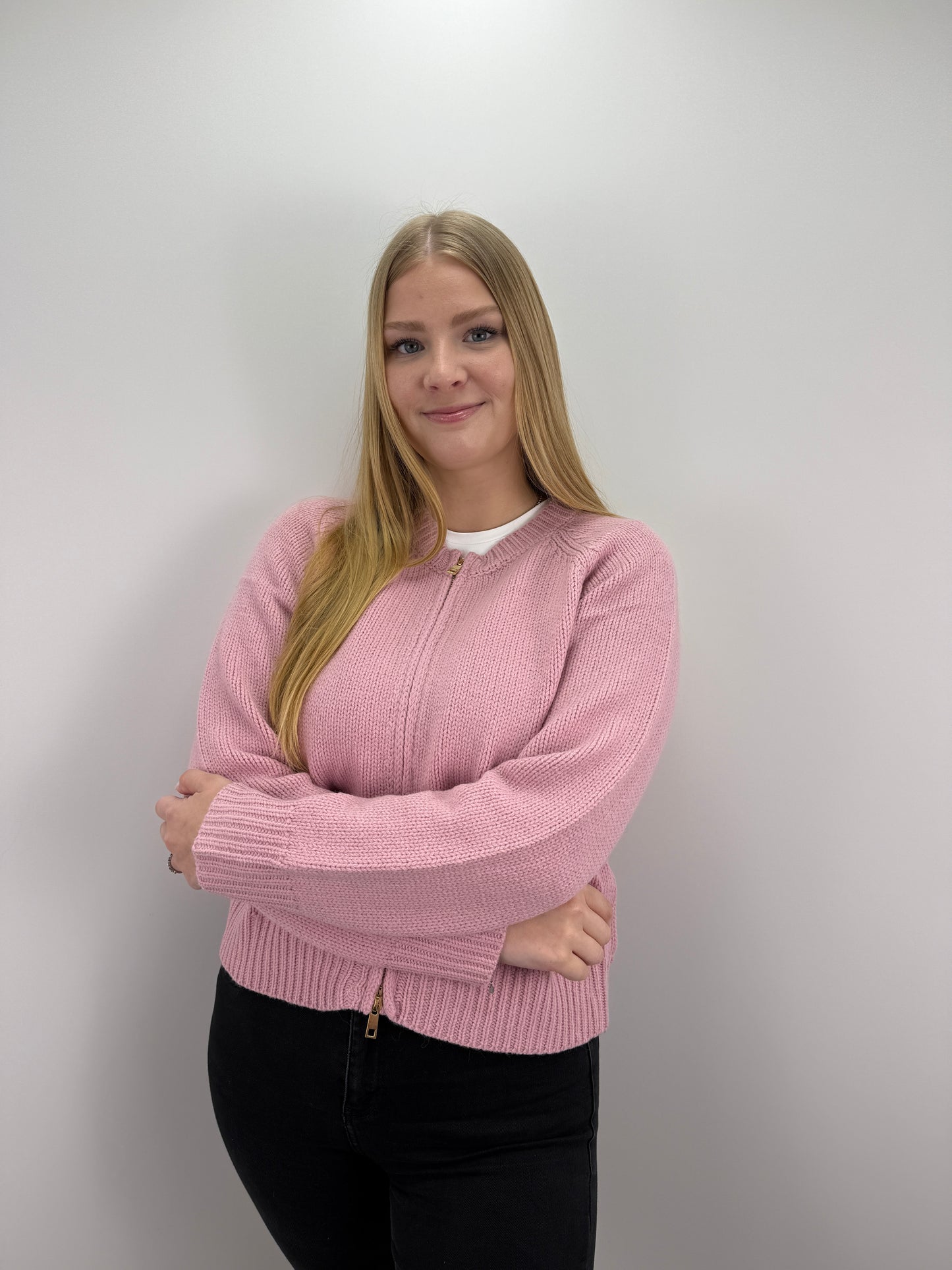 Strickjacke Leonie - altrosa