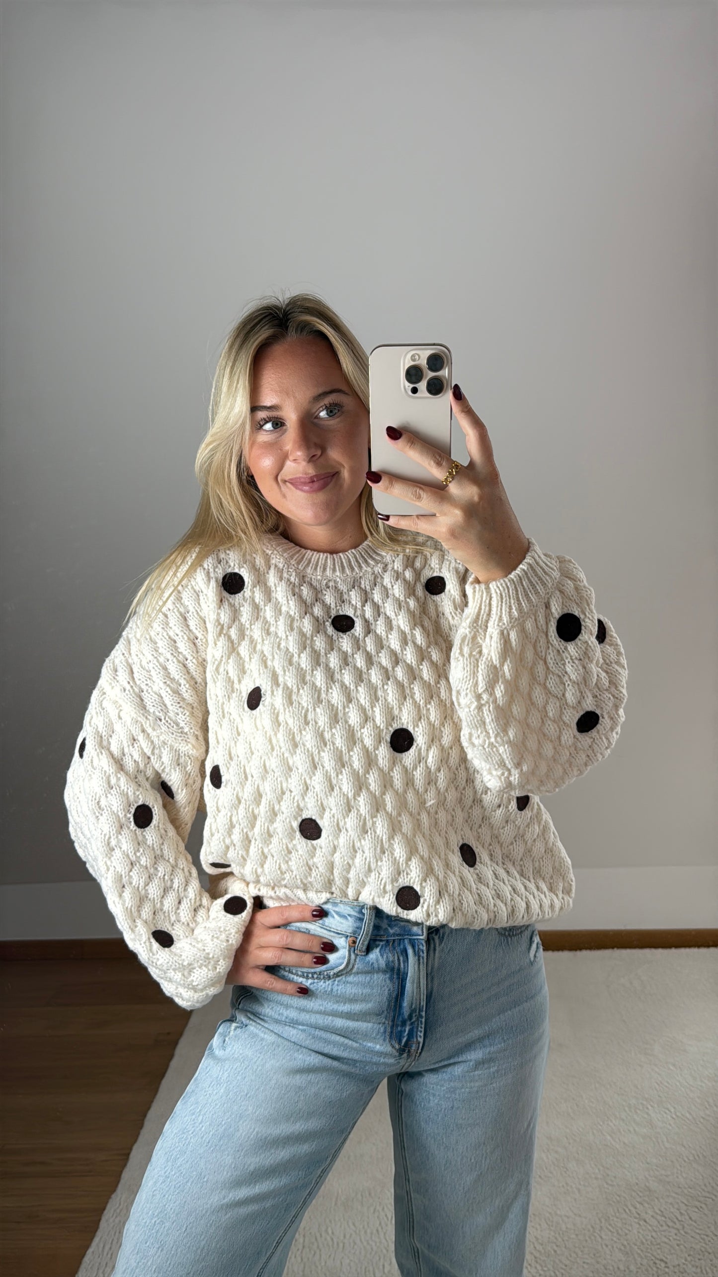 Strickpullover Polka Dot