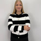 Cardigan Victoria - schwarz/weiß