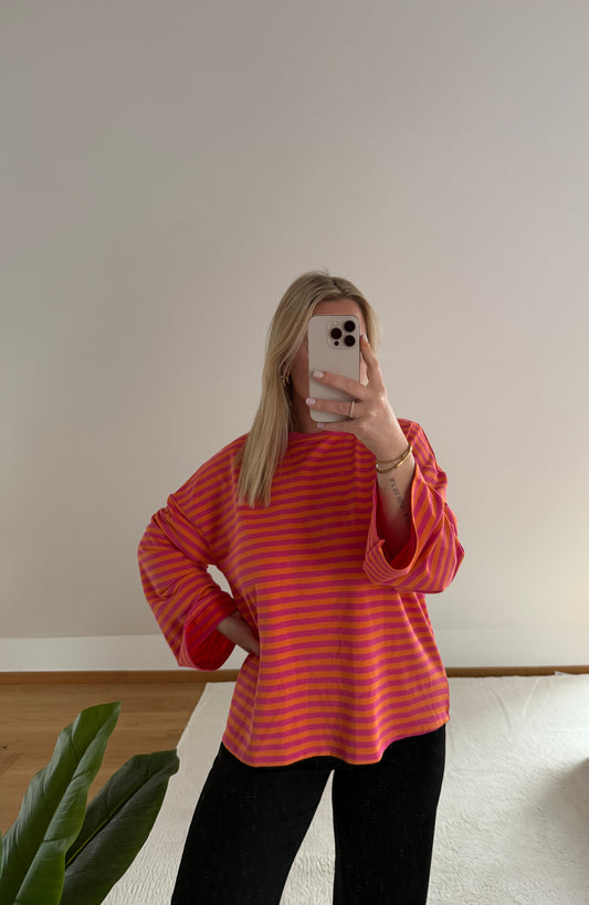 Sweatshirt Mara - pink/orange