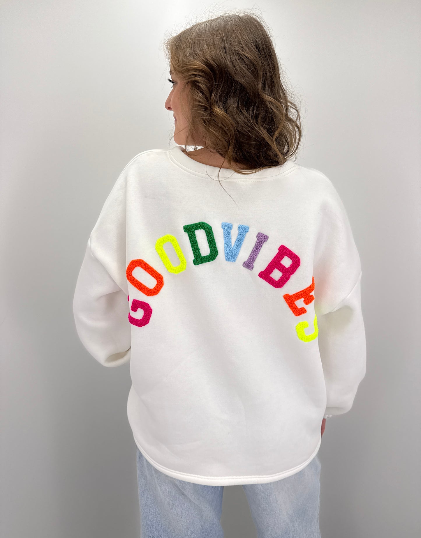 Sweatshirt GoodVibes - weiß