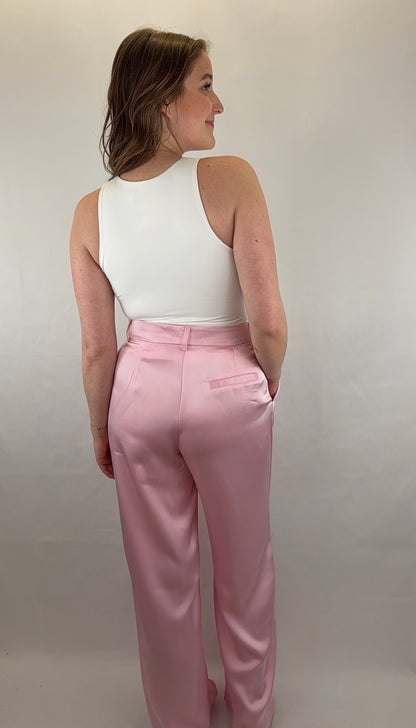 Satinhose Arina - rosa