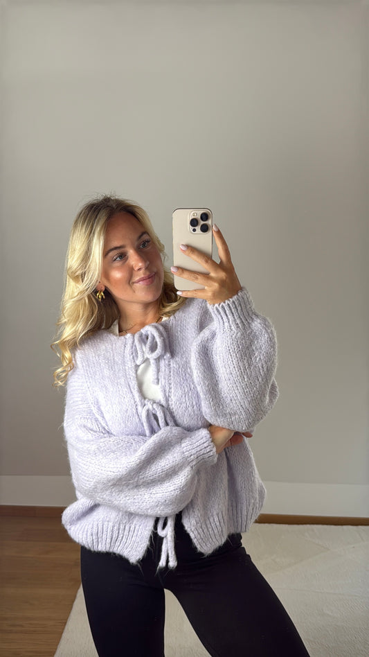 Cardigan Bow - Flieder