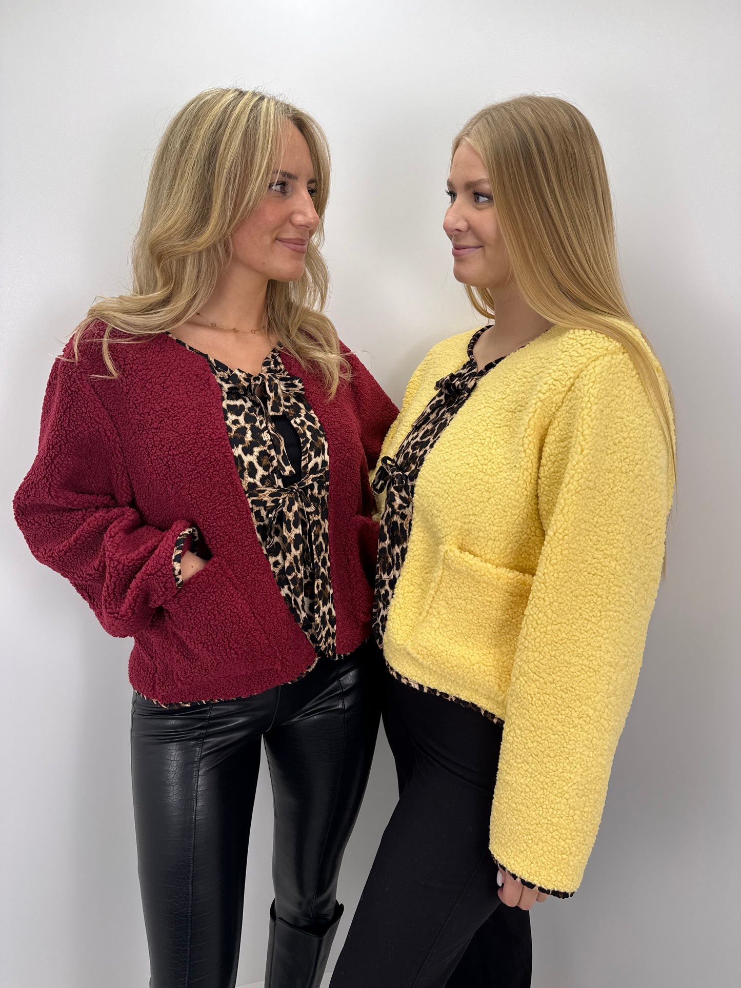 Teddyjacke Bowpard - bordeauxrot