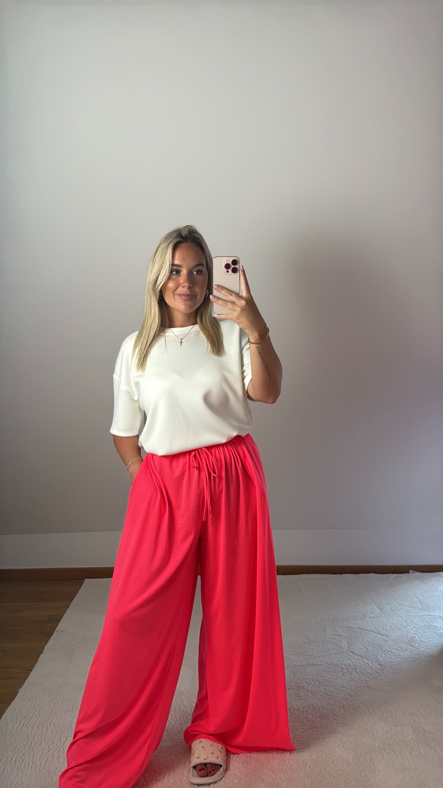 Weite Hose Jessy - neonpink