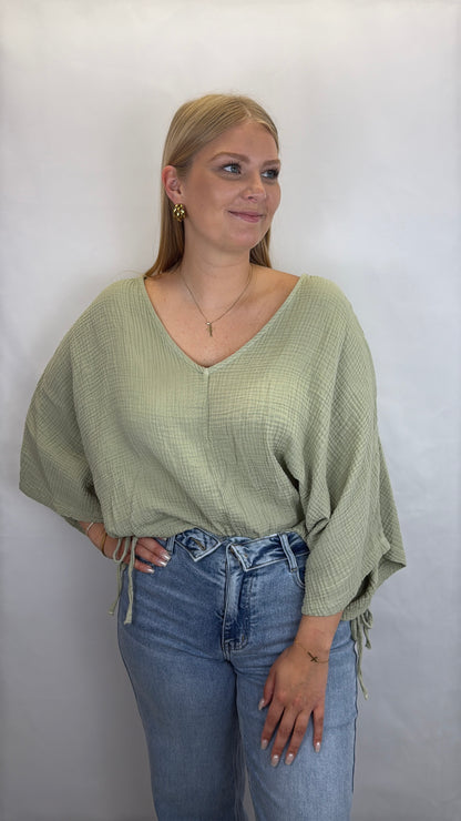 T-Shirt-Bluse Alexa - grün