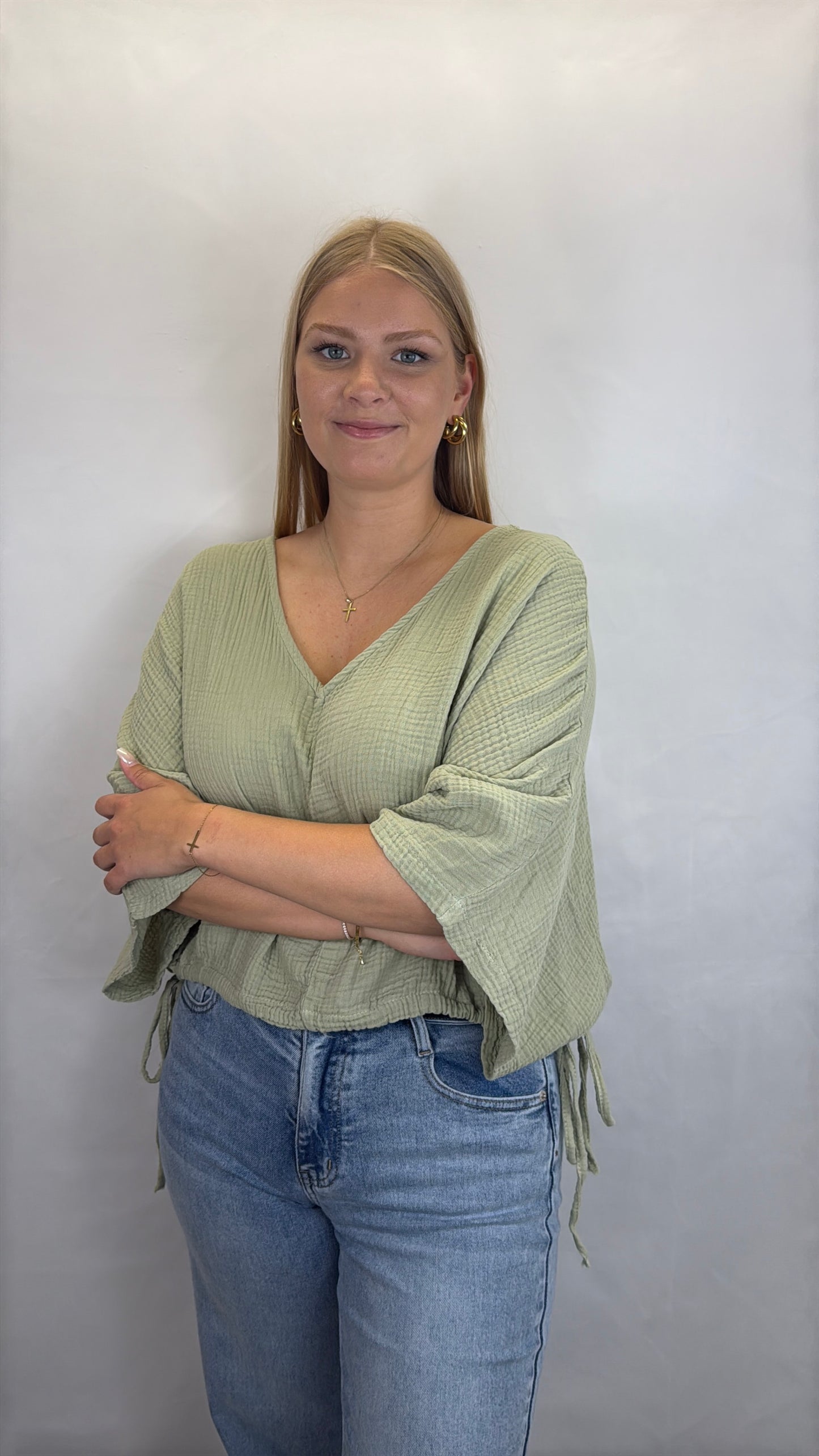 T-Shirt-Bluse Alexa - grün