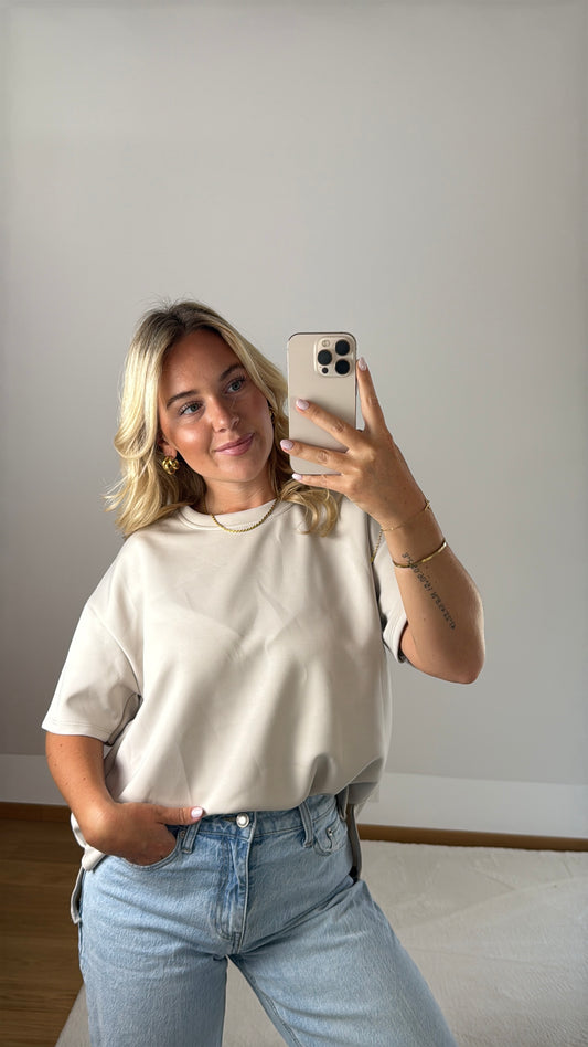 Basic T-Shirt Melly - beige