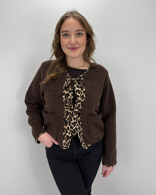 Teddyjacke Bowpard - schokobraun