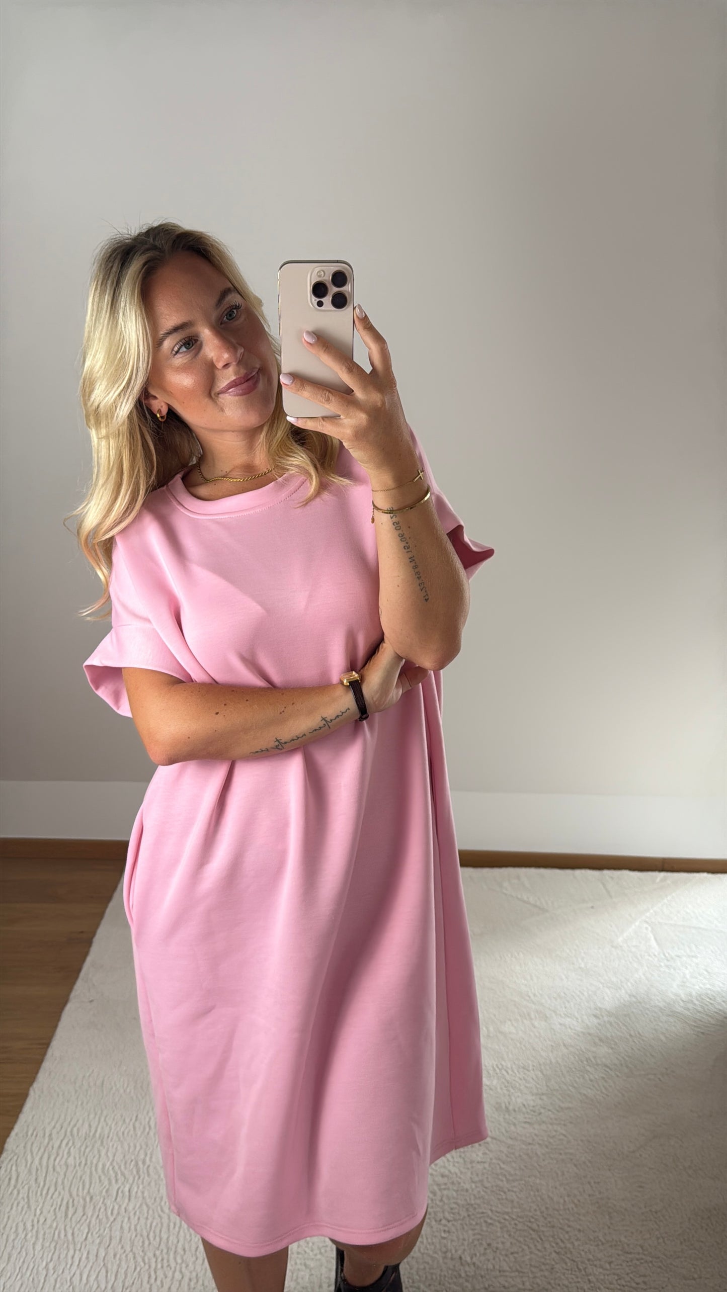T-Shirt-Kleid Nova - rosa
