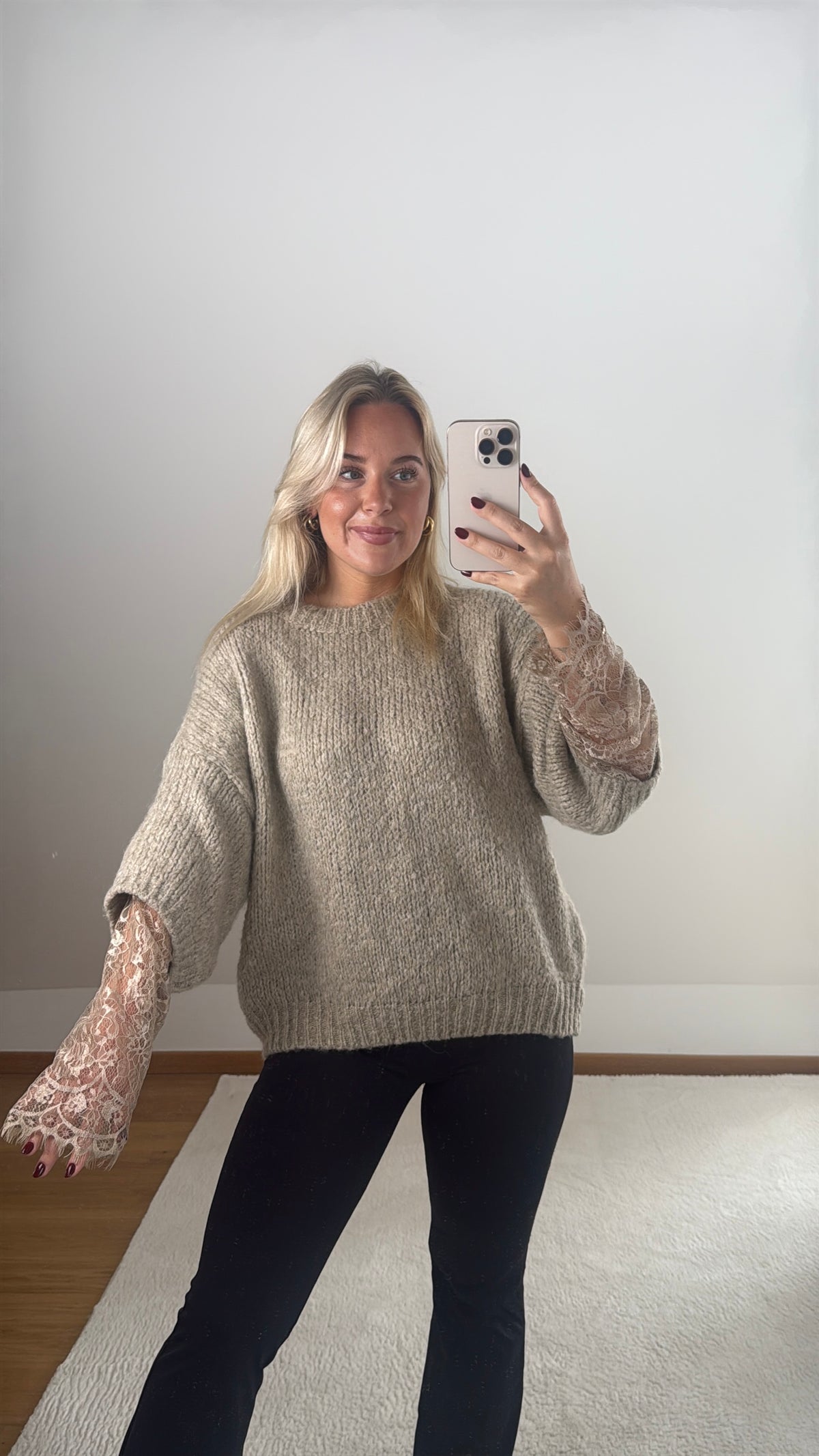 Strickpullover Louisa mit Spitze