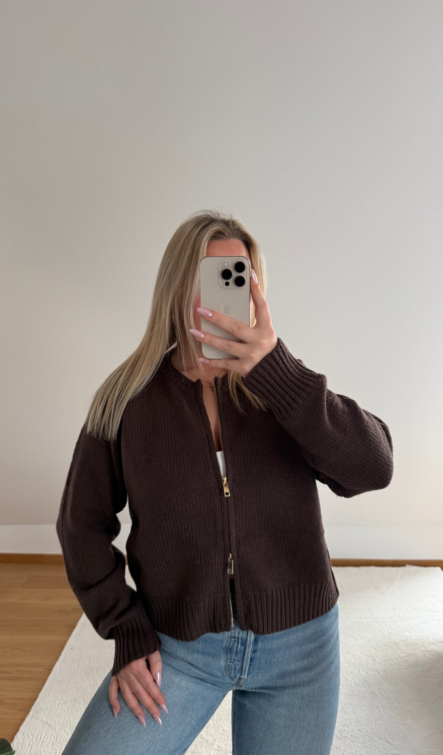 Strickjacke Leonie - braun