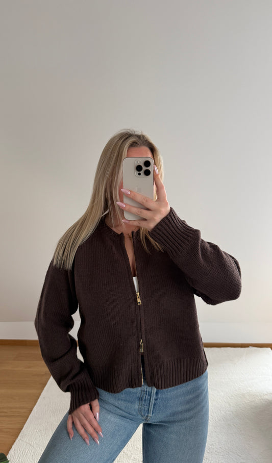 Strickjacke Leonie - braun