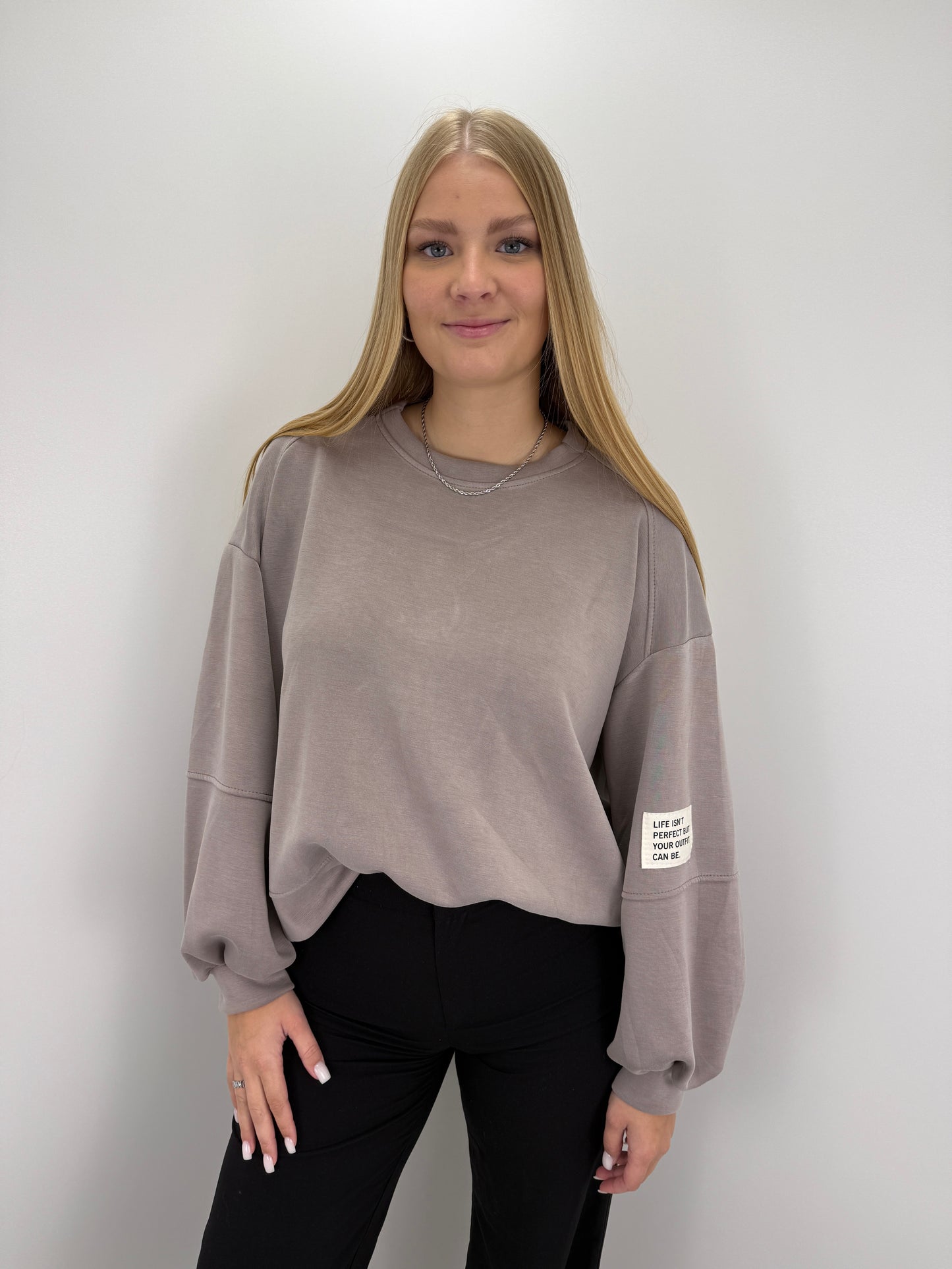 Sweatshirt Patch - taupe