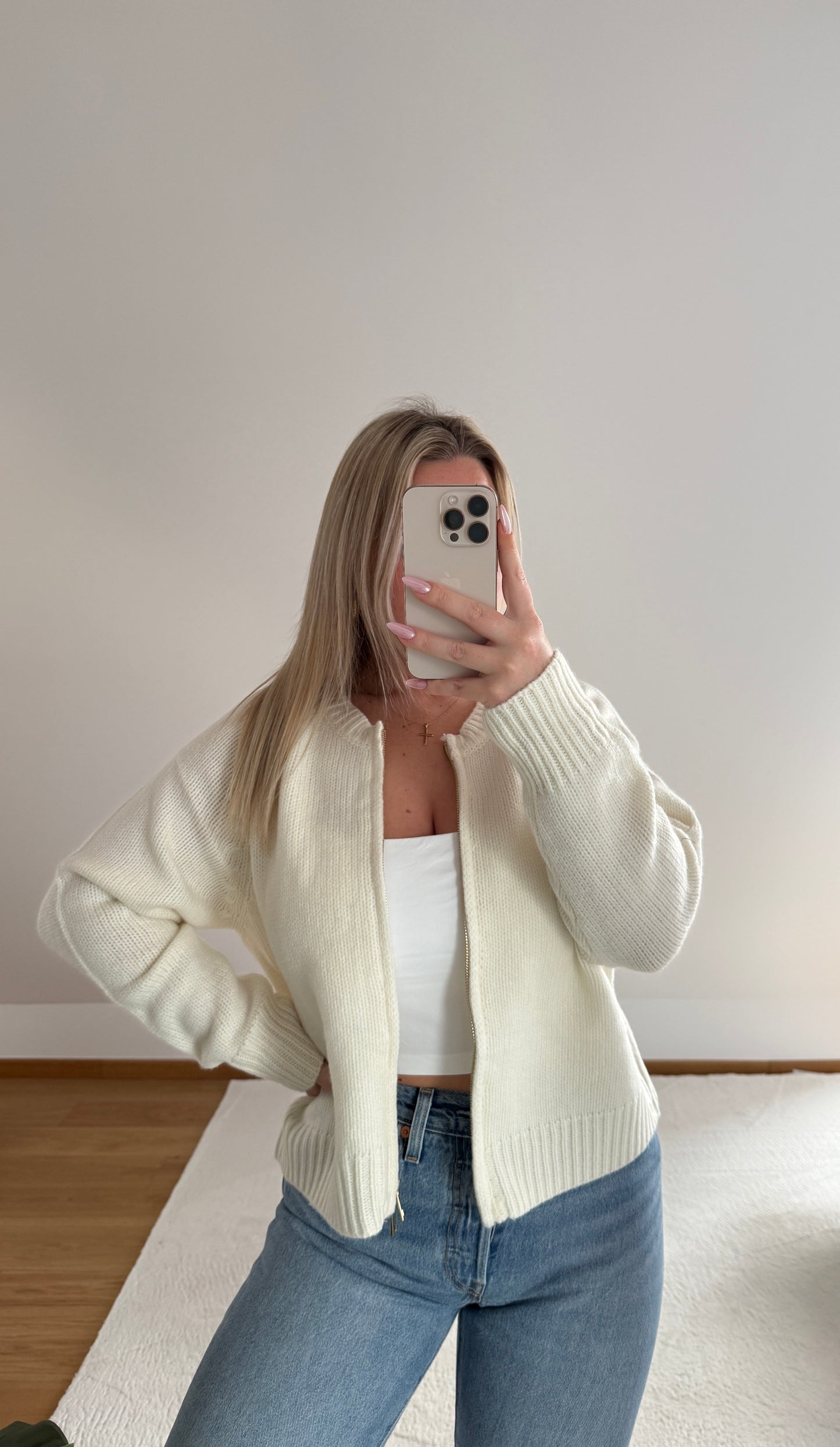 Strickjacke Leonie - creme