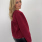 Teddyjacke Bowpard - bordeauxrot