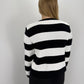Cardigan Victoria - schwarz/weiß