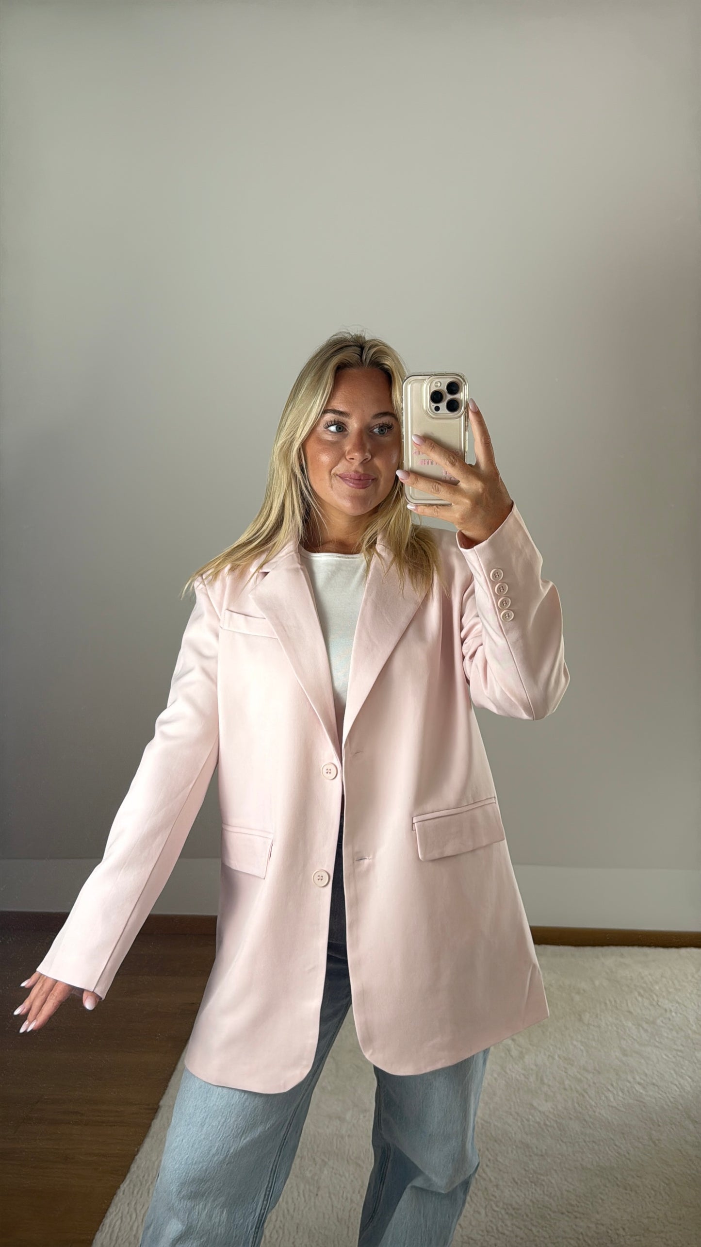 Oversize Blazer Jara - pastellrosa
