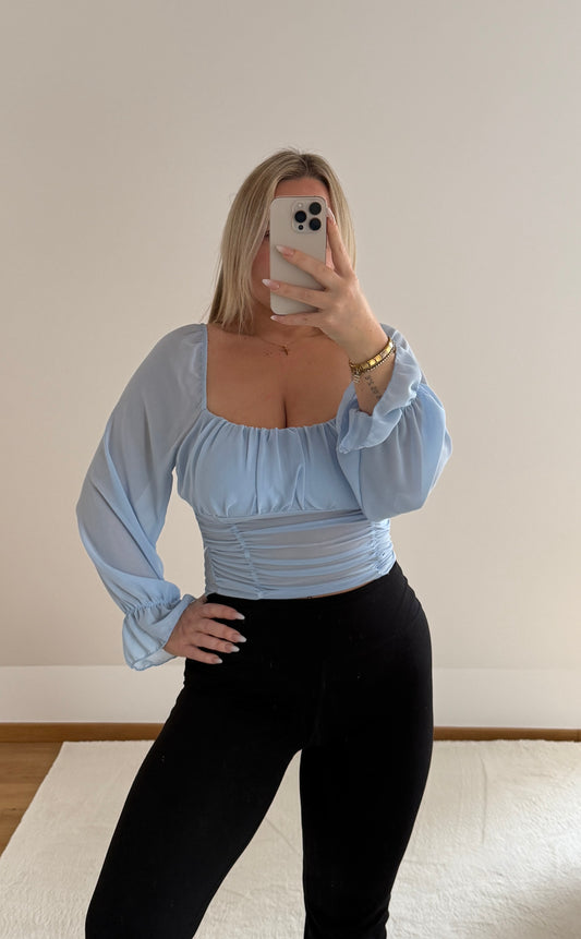 Bluse Lena - babyblau