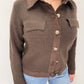 Strickcordjacke Maria - braun