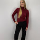 Rollkragenpullover Jasmin - bordeaux