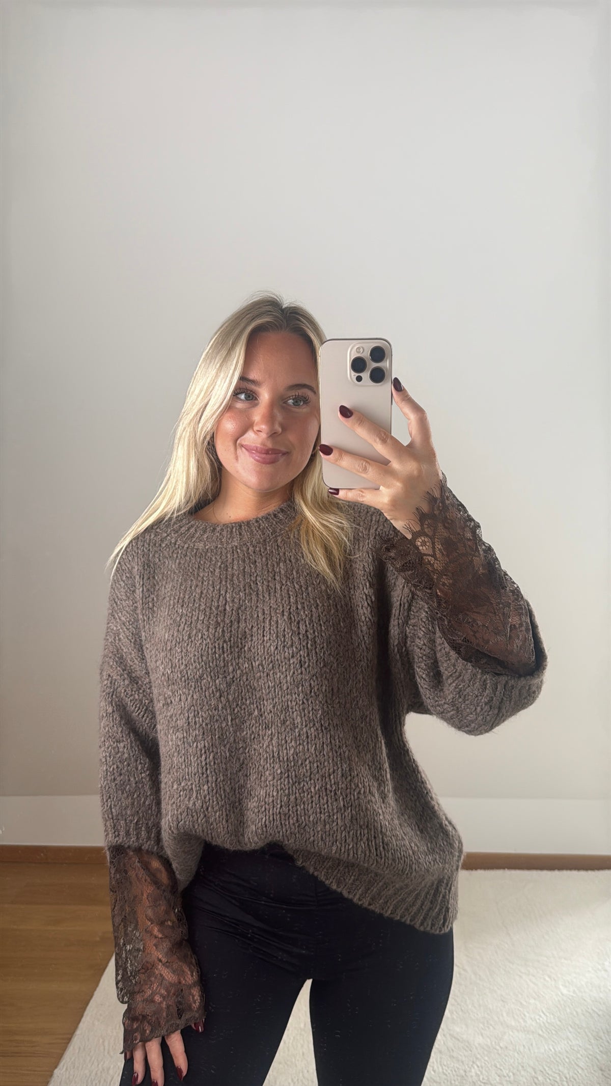 Strickpullover Louisa mit Spitze