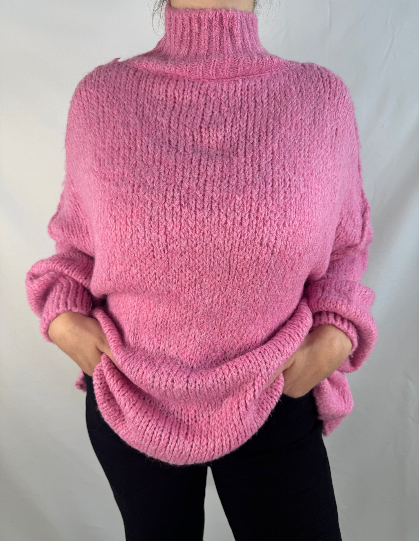 Oversize Pullover - Fuchsia