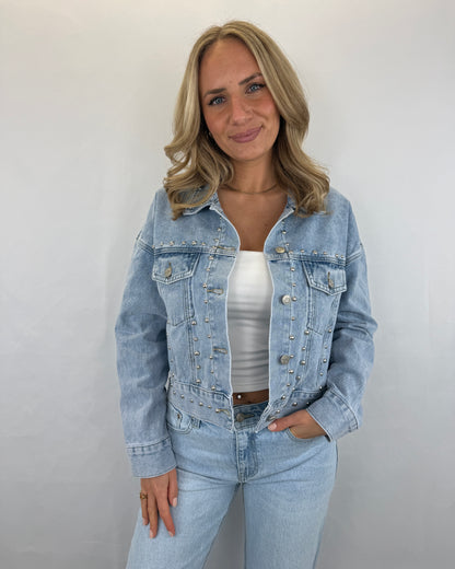 Jeansjacke Melissa - denim mit Nieten
