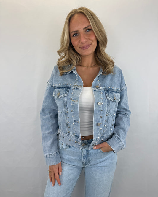 Jeansjacke Melissa - denim mit Nieten