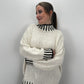 Oversize Pullover Stripes - creme
