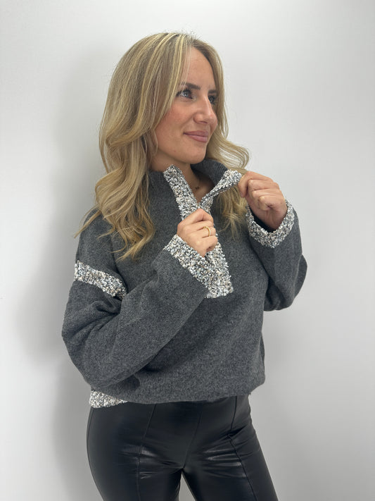 Pullover Grace - grau