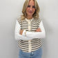 Pullunder Stripes - braun/creme