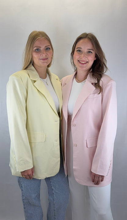 Oversize Blazer Jara - pastellgelb