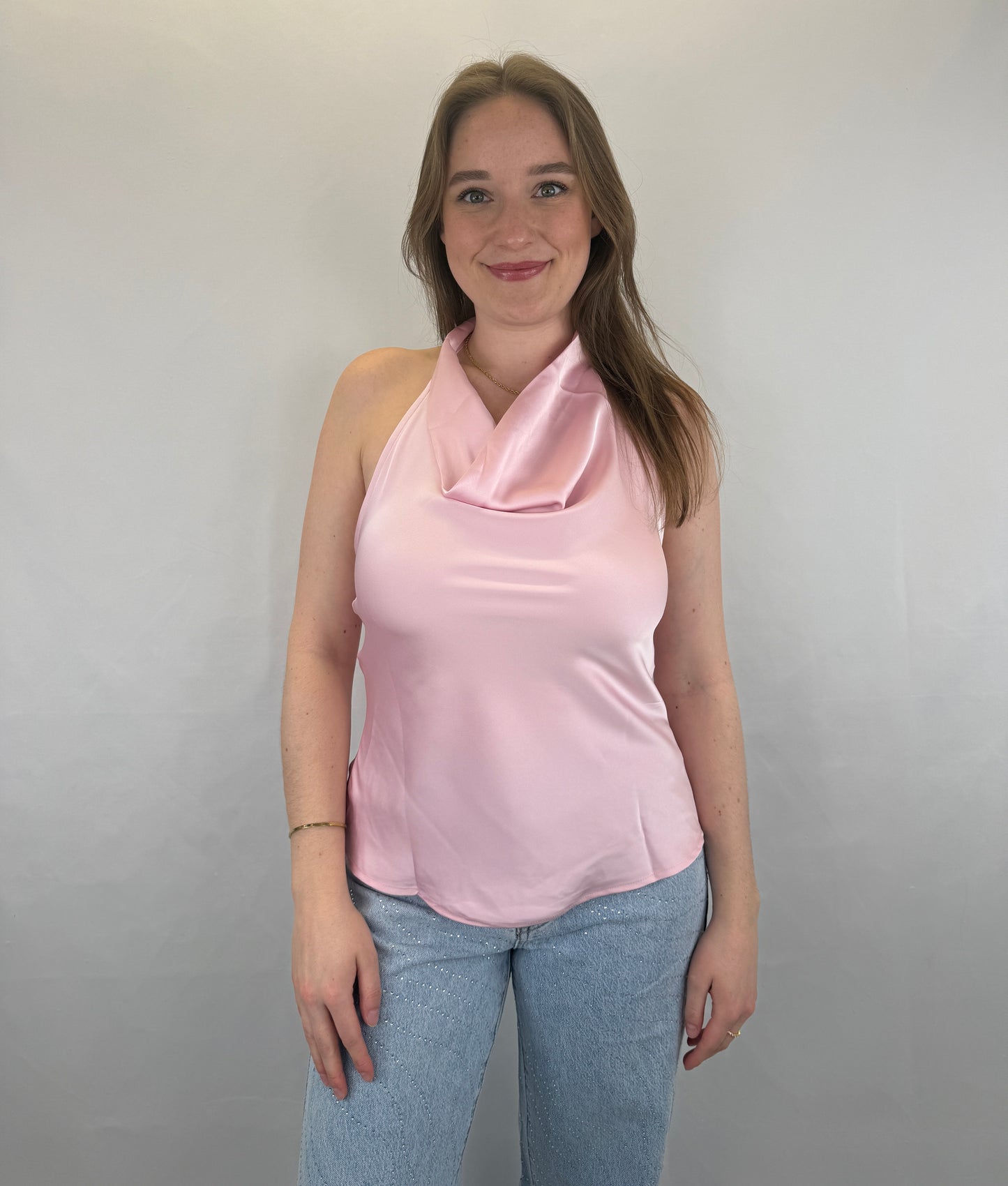 Neckholder Satintop Luna - rosa
