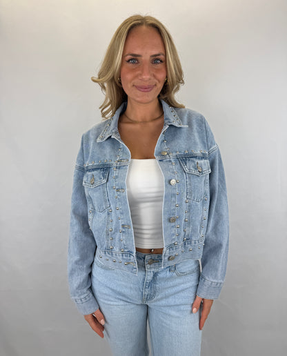 Jeansjacke Melissa - denim mit Nieten