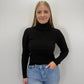 Rollkragenpullover Jasmin - schwarz