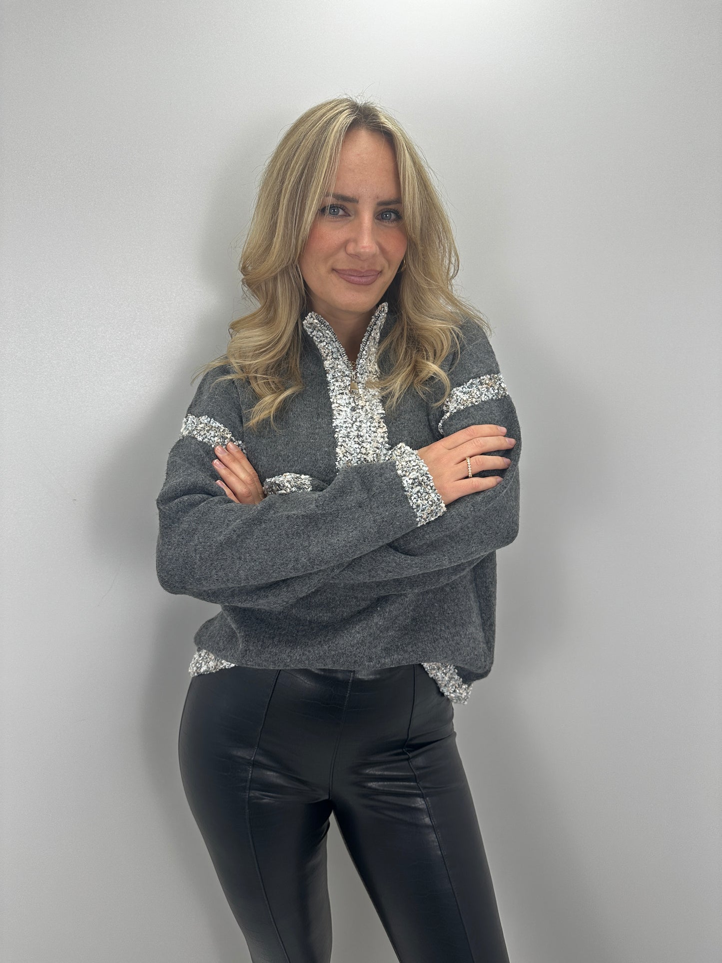 Pullover Grace - grau