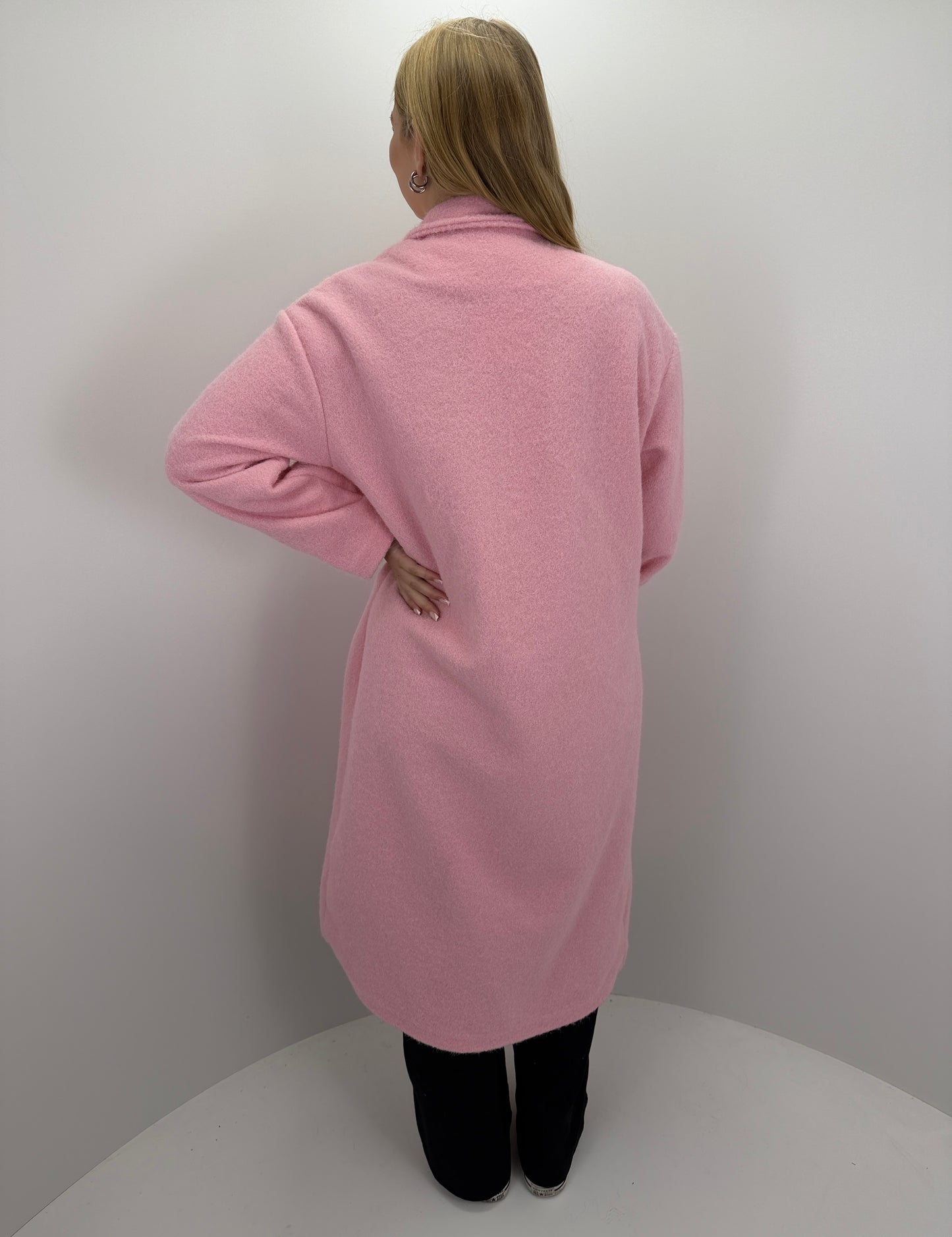 Langer Mantel Clara - rosa