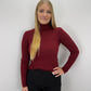 Rollkragenpullover Jasmin - bordeaux