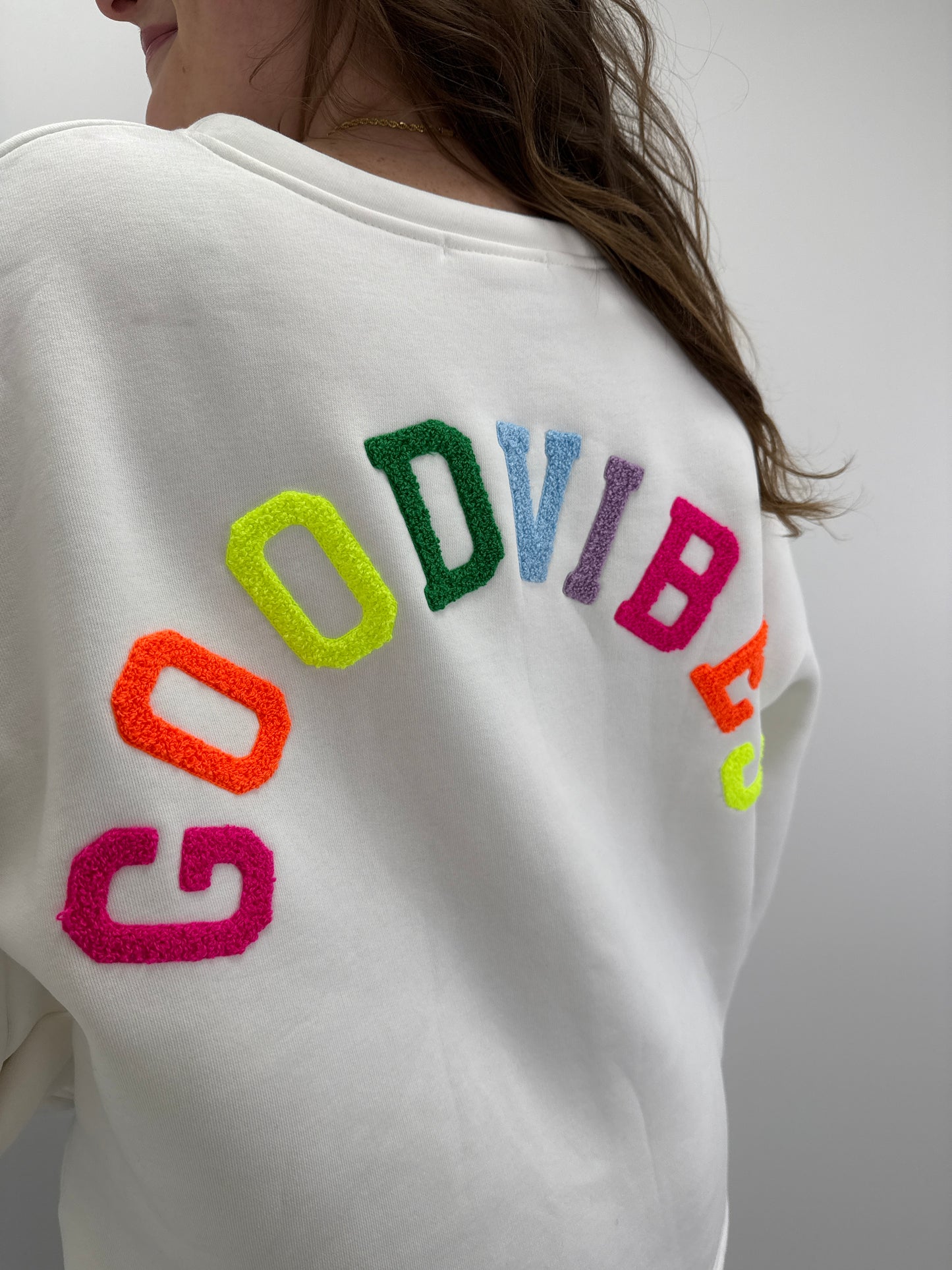 Sweatshirt GoodVibes - weiß