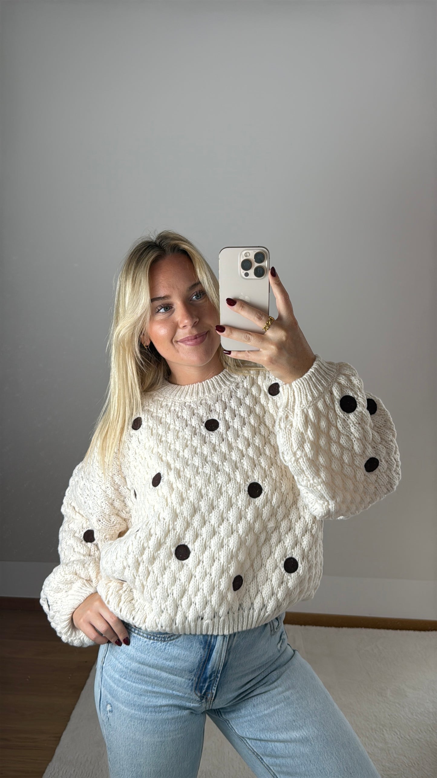 Strickpullover Polka Dot