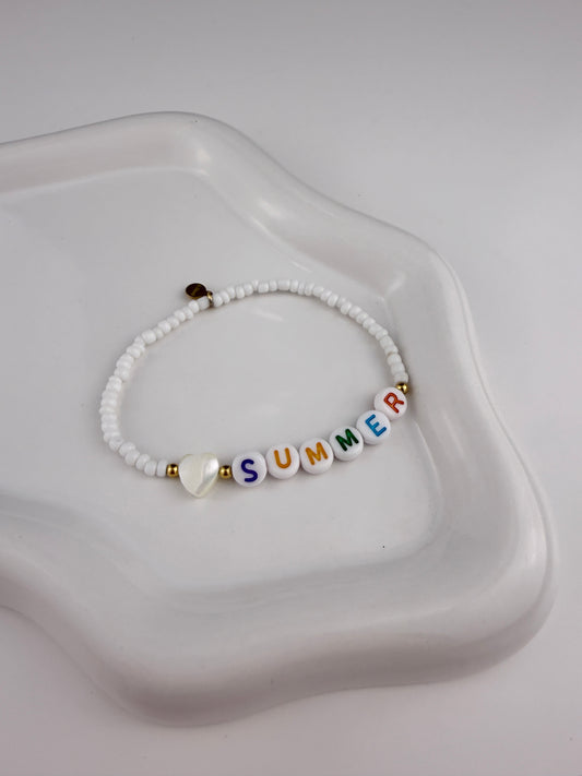 Armband - White Summer