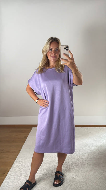T-Shirt-Kleid Nova - flieder