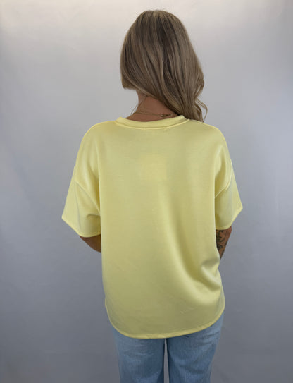 Basic T-Shirt Melly - gelb